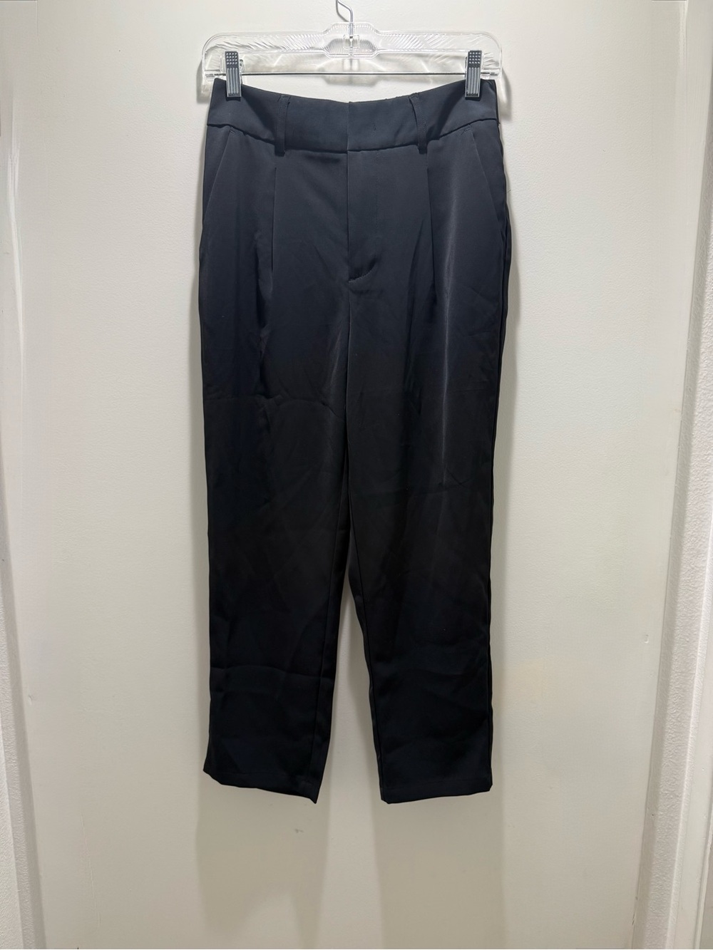 HALARA Black Tailored Straight-Leg Dress Pants